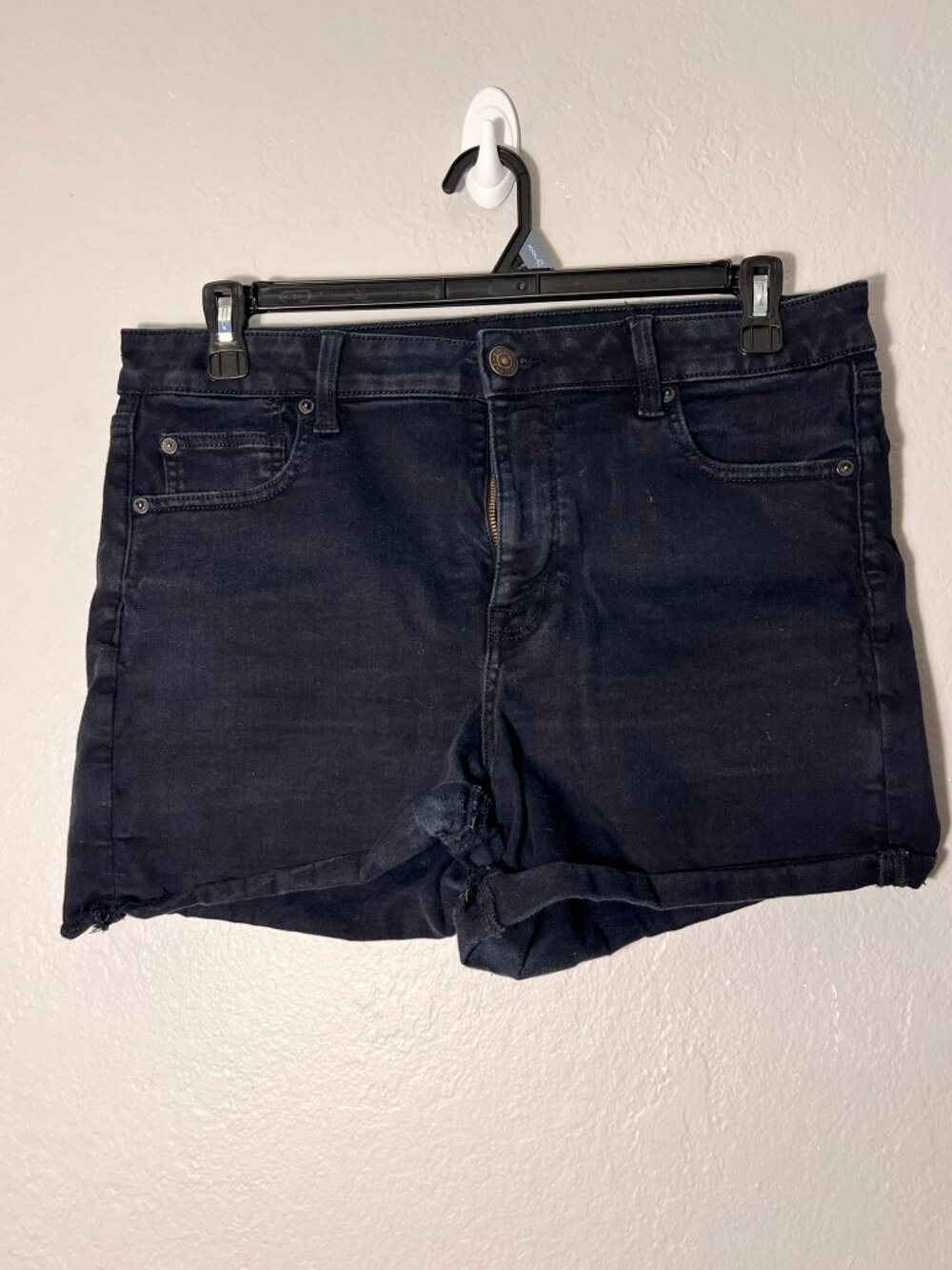 EUC - Size 16 American Eagle Black Denim High Rise Shorts
